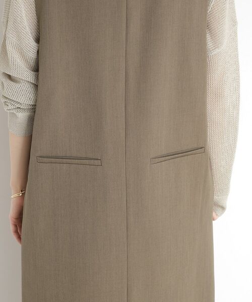 THE SHOP TK / ザ ショップ ティーケー ロング・マキシ丈ワンピース | 2WAYジップジャンスカ【洗える】 | 詳細16