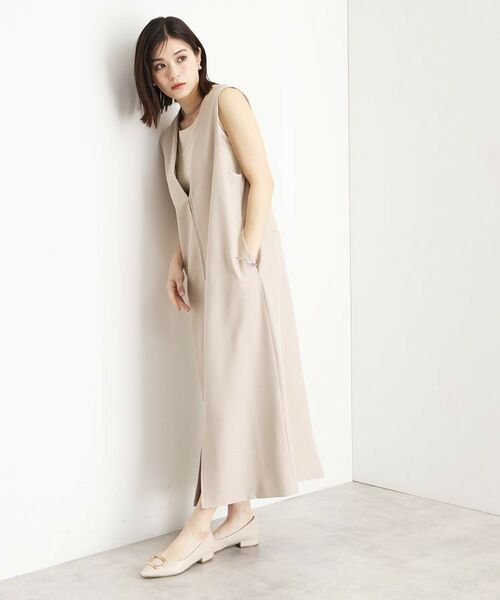 THE SHOP TK / ザ ショップ ティーケー ロング・マキシ丈ワンピース | 2WAYジップジャンスカ【洗える】 | 詳細8