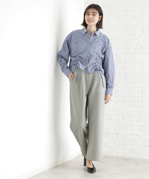 THE SHOP TK / ザ ショップ ティーケー パンツ | スウェットワイドパンツ【洗える】 | 詳細11