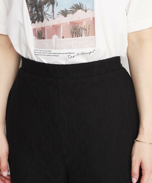 THE SHOP TK / ザ ショップ ティーケー パンツ | レースワイドパンツ【洗濯機OK】 | 詳細13