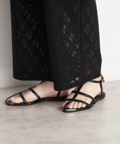 THE SHOP TK / ザ ショップ ティーケー パンツ | レースワイドパンツ【洗濯機OK】 | 詳細16