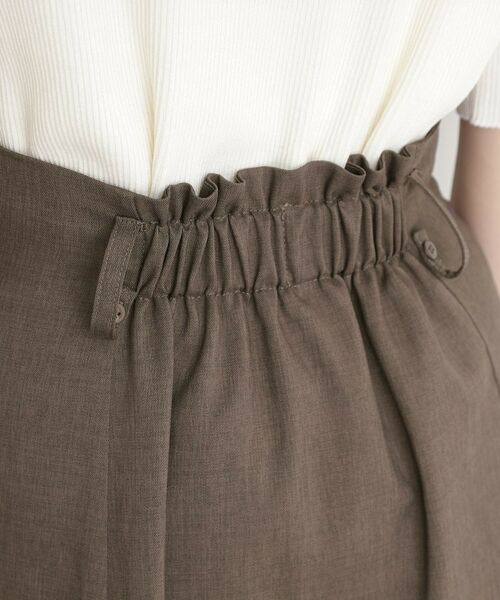 THE SHOP TK / ザ ショップ ティーケー ロング・マキシ丈スカート | フラップベルト付きスカート【洗える】 | 詳細20