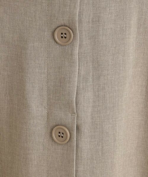 THE SHOP TK / ザ ショップ ティーケー ロング・マキシ丈スカート | フラップベルト付きスカート【洗える】 | 詳細6