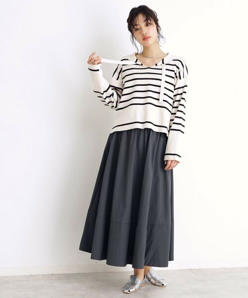 THE SHOP TK / ザ ショップ ティーケー ロング・マキシ丈スカート | フレアスカート【洗える】 | 詳細6