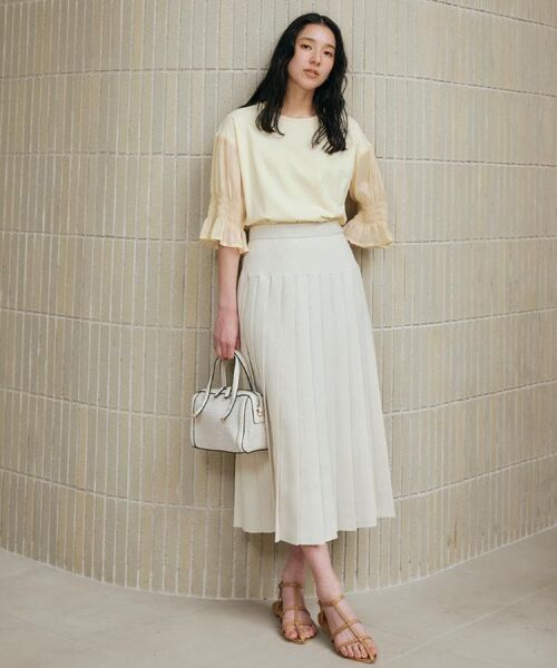 THE SHOP TK / ザ ショップ ティーケー ロング・マキシ丈スカート | パナマメッシュスカート | 詳細2