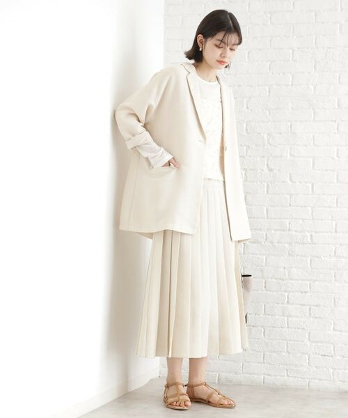 THE SHOP TK / ザ ショップ ティーケー ロング・マキシ丈スカート | パナマメッシュスカート | 詳細4