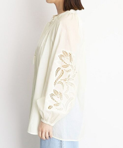 THE SHOP TK / ザ ショップ ティーケー シャツ・ブラウス | 袖刺繍コットンブラウス【洗える】 | 詳細14