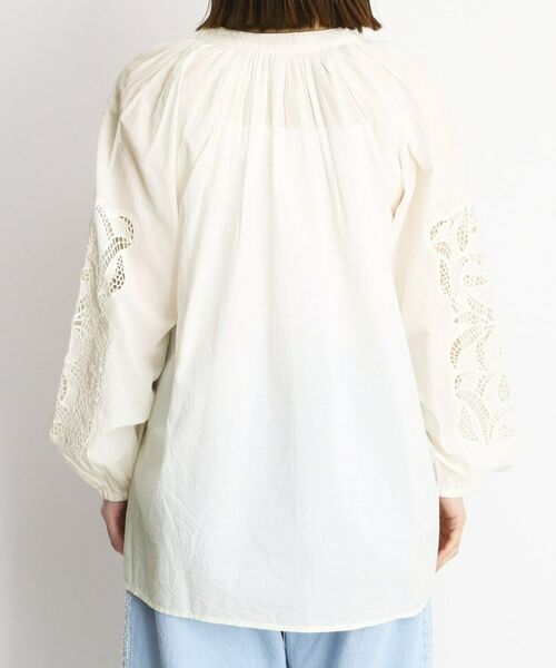 THE SHOP TK / ザ ショップ ティーケー シャツ・ブラウス | 袖刺繍コットンブラウス【洗える】 | 詳細15