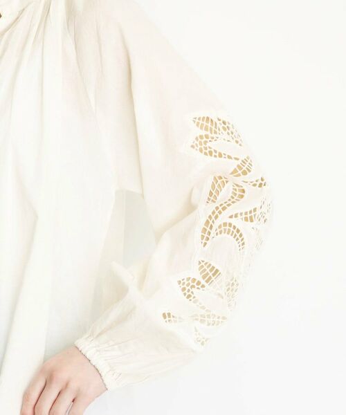 THE SHOP TK / ザ ショップ ティーケー シャツ・ブラウス | 袖刺繍コットンブラウス【洗える】 | 詳細17