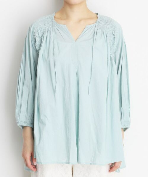 THE SHOP TK / ザ ショップ ティーケー シャツ・ブラウス | コットンシャーリングブラウス【洗える】 | 詳細13