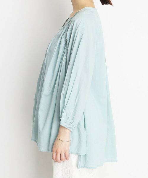 THE SHOP TK / ザ ショップ ティーケー シャツ・ブラウス | コットンシャーリングブラウス【洗える】 | 詳細14