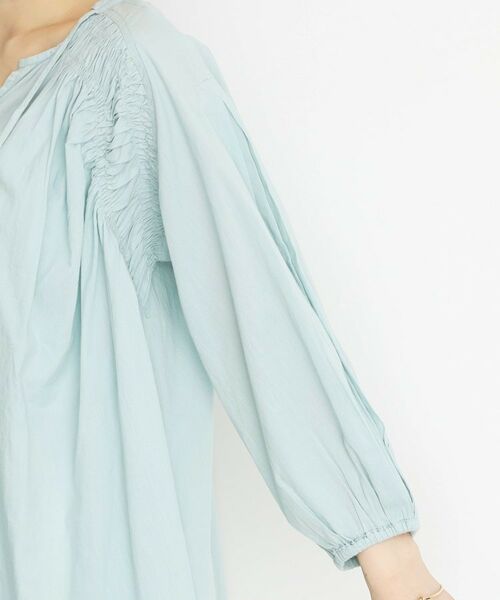 THE SHOP TK / ザ ショップ ティーケー シャツ・ブラウス | コットンシャーリングブラウス【洗える】 | 詳細17