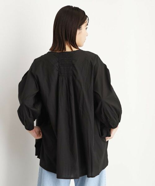 THE SHOP TK / ザ ショップ ティーケー シャツ・ブラウス | コットンシャーリングブラウス【洗える】 | 詳細6