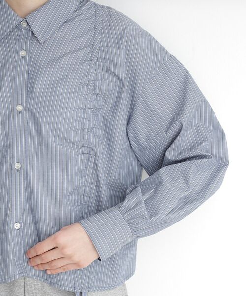 THE SHOP TK / ザ ショップ ティーケー シャツ・ブラウス | リボンギャザーシャツ【洗濯機OK】 | 詳細14