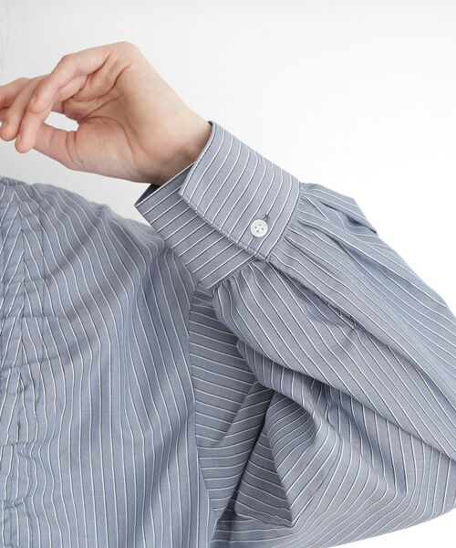 THE SHOP TK / ザ ショップ ティーケー シャツ・ブラウス | リボンギャザーシャツ【洗濯機OK】 | 詳細15