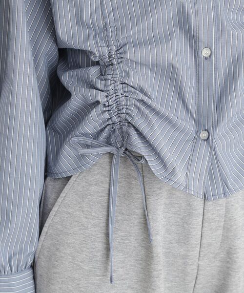 THE SHOP TK / ザ ショップ ティーケー シャツ・ブラウス | リボンギャザーシャツ【洗濯機OK】 | 詳細17