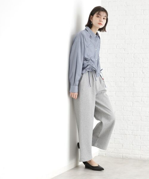 THE SHOP TK / ザ ショップ ティーケー シャツ・ブラウス | リボンギャザーシャツ【洗濯機OK】 | 詳細7