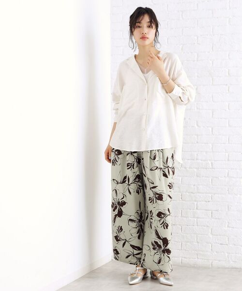 THE SHOP TK / ザ ショップ ティーケー シャツ・ブラウス | テーラードカラーシャツ【洗える】 | 詳細1