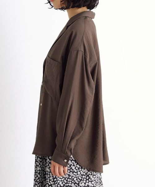 THE SHOP TK / ザ ショップ ティーケー シャツ・ブラウス | テーラードカラーシャツ【洗える】 | 詳細10