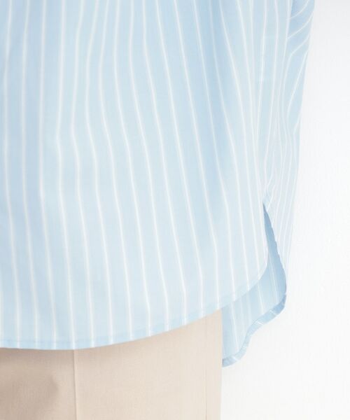 THE SHOP TK / ザ ショップ ティーケー シャツ・ブラウス | 【体型カバー】6分袖バックシャーリングシャツ/洗える | 詳細21