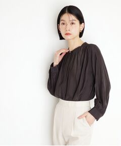 THE SHOP TK / ザ ショップ ティーケー シャツ・ブラウス | 【通勤/セレモニー】ヴィンテージサテンブラウス/洗える