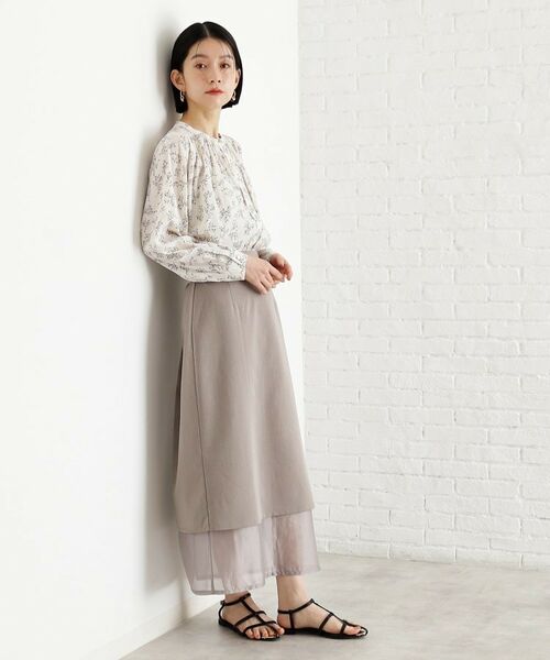 THE SHOP TK / ザ ショップ ティーケー シャツ・ブラウス | 【通勤/セレモニー】ヴィンテージサテンブラウス/洗える | 詳細10