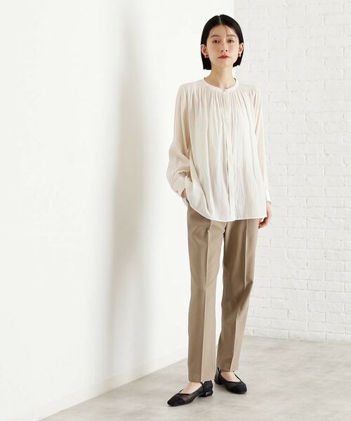 THE SHOP TK / ザ ショップ ティーケー シャツ・ブラウス | 【通勤/セレモニー】ヴィンテージサテンブラウス/洗える | 詳細2