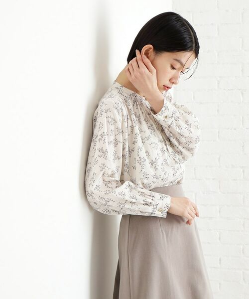 THE SHOP TK / ザ ショップ ティーケー シャツ・ブラウス | 【通勤/セレモニー】ヴィンテージサテンブラウス/洗える | 詳細8