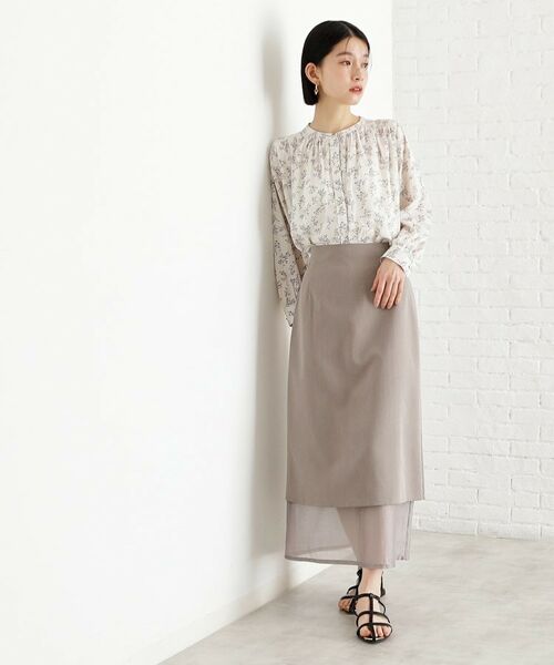 THE SHOP TK / ザ ショップ ティーケー シャツ・ブラウス | 【通勤/セレモニー】ヴィンテージサテンブラウス/洗える | 詳細9