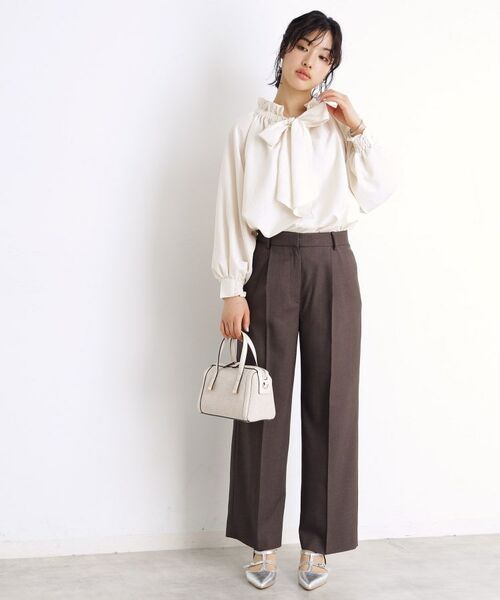 THE SHOP TK / ザ ショップ ティーケー シャツ・ブラウス | 【セレモニー/通勤/新生活】リボンボウタイブラウス/洗える | 詳細2