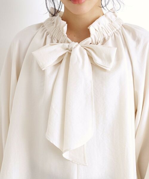 THE SHOP TK / ザ ショップ ティーケー シャツ・ブラウス | 【セレモニー/通勤/新生活】リボンボウタイブラウス/洗える | 詳細7