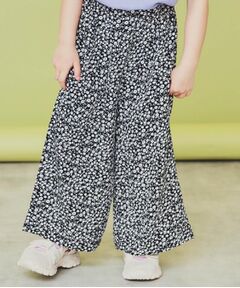 THE SHOP TK / ザ ショップ ティーケー パンツ | 【120-150】デニム＆花柄スカーチョ/ママとおそろい・洗濯機OK