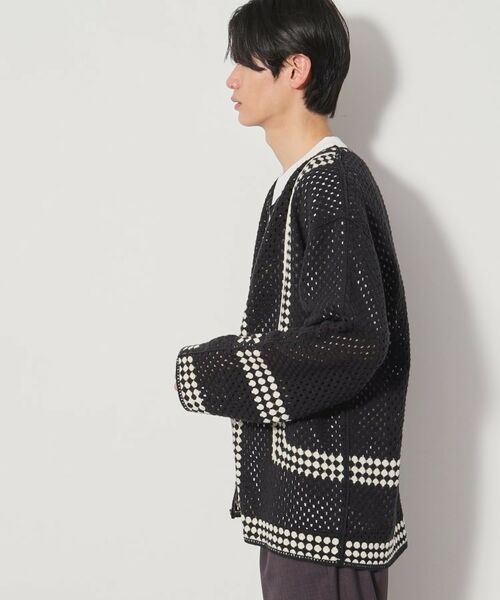 THE SHOP TK / ザ ショップ ティーケー カーディガン・ボレロ | クロシェ編み風ニットカーディガン | 詳細12