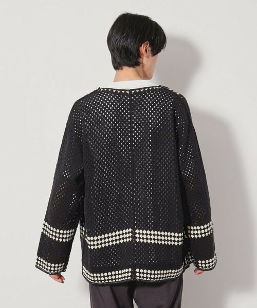 THE SHOP TK / ザ ショップ ティーケー カーディガン・ボレロ | クロシェ編み風ニットカーディガン | 詳細13