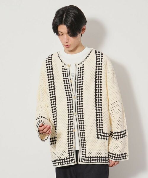 THE SHOP TK / ザ ショップ ティーケー カーディガン・ボレロ | クロシェ編み風ニットカーディガン | 詳細5