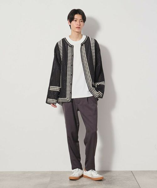 THE SHOP TK / ザ ショップ ティーケー カーディガン・ボレロ | クロシェ編み風ニットカーディガン | 詳細9