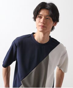 THE SHOP TK / ザ ショップ ティーケー カットソー | アムンゼン異素材切替半袖Tシャツ