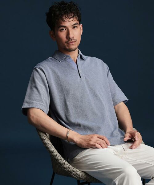 THE SHOP TK / ザ ショップ ティーケー ポロシャツ | シャンブレーカノコスキッパーポロシャツ | 詳細10