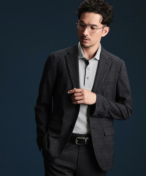 THE SHOP TK / ザ ショップ ティーケー テーラードジャケット | AVANT AIR メッシュジャケット セットアップ可 ／ 洗える ／ ストレッチ ／ シワになりにくい | 詳細1