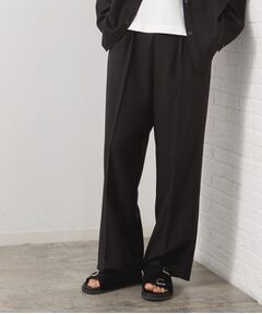 THE SHOP TK / ザ ショップ ティーケー パンツ | タックワイドスラックス【セットアップ可/洗濯機OK】