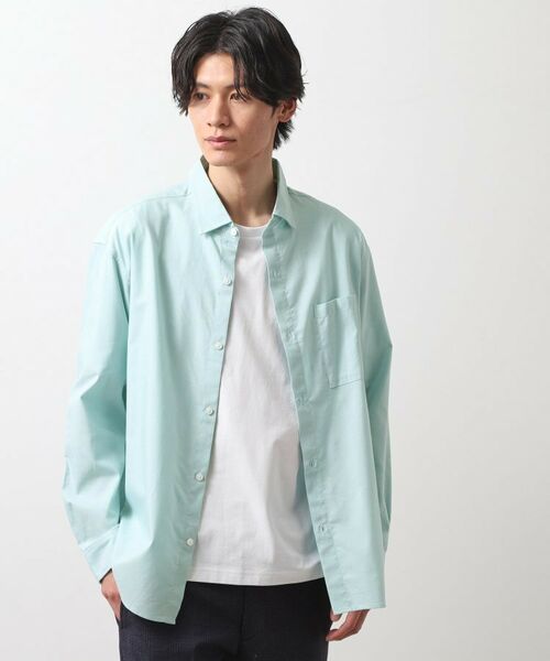 THE SHOP TK / ザ ショップ ティーケー シャツ・ブラウス | 綿麻ポリCOOLMAX（R）長袖シャツ | 詳細10