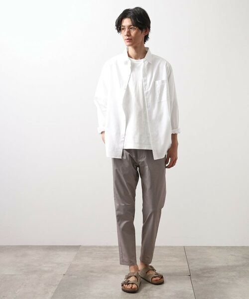 THE SHOP TK / ザ ショップ ティーケー シャツ・ブラウス | 綿麻ポリCOOLMAX（R）長袖シャツ | 詳細4