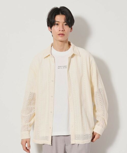 THE SHOP TK / ザ ショップ ティーケー シャツ・ブラウス | レースシャツアンサンブル長袖シャツ・半袖Tシャツセットアイテム | 詳細1