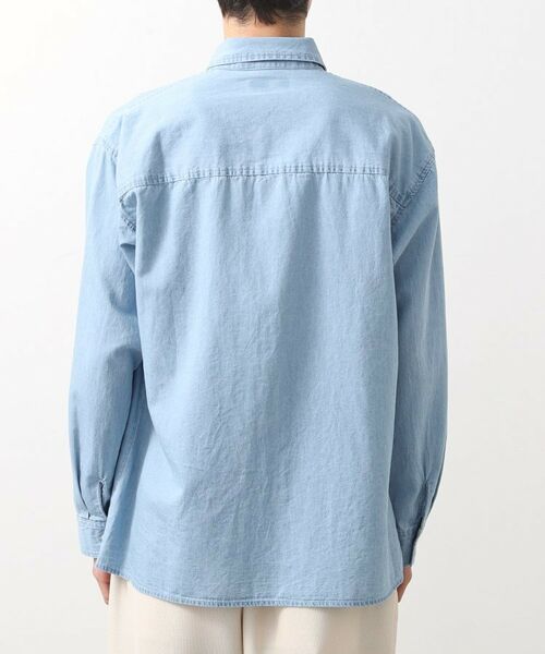 THE SHOP TK / ザ ショップ ティーケー シャツ・ブラウス | リネンブレンドデニムシャツ | 詳細10