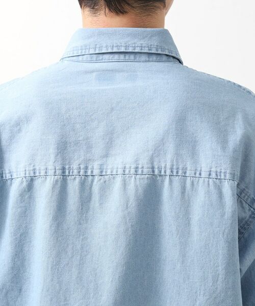 THE SHOP TK / ザ ショップ ティーケー シャツ・ブラウス | リネンブレンドデニムシャツ | 詳細12