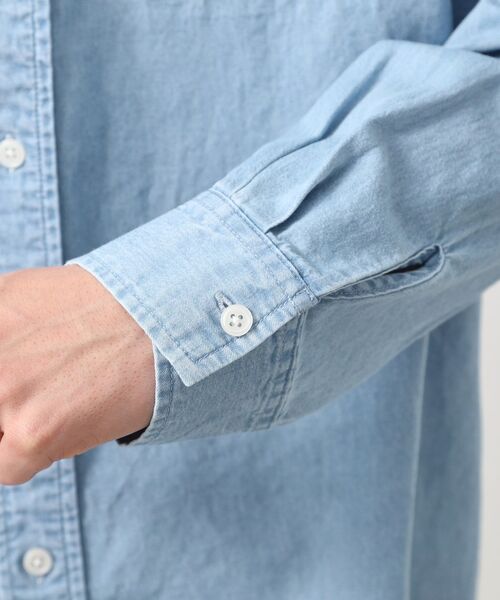THE SHOP TK / ザ ショップ ティーケー シャツ・ブラウス | リネンブレンドデニムシャツ | 詳細14