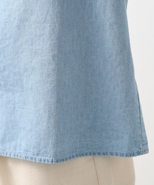 THE SHOP TK / ザ ショップ ティーケー シャツ・ブラウス | リネンブレンドデニムシャツ | 詳細16