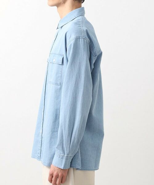 THE SHOP TK / ザ ショップ ティーケー シャツ・ブラウス | リネンブレンドデニムシャツ | 詳細9