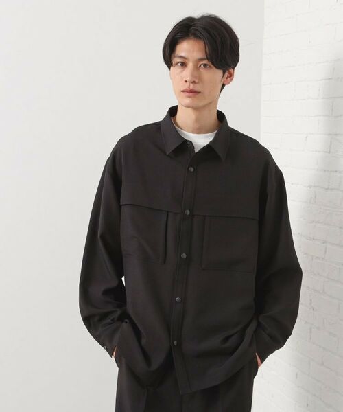 THE SHOP TK / ザ ショップ ティーケー シャツ・ブラウス | ダブルポケットシャツ【セットアップ可/洗濯機OK】 | 詳細1