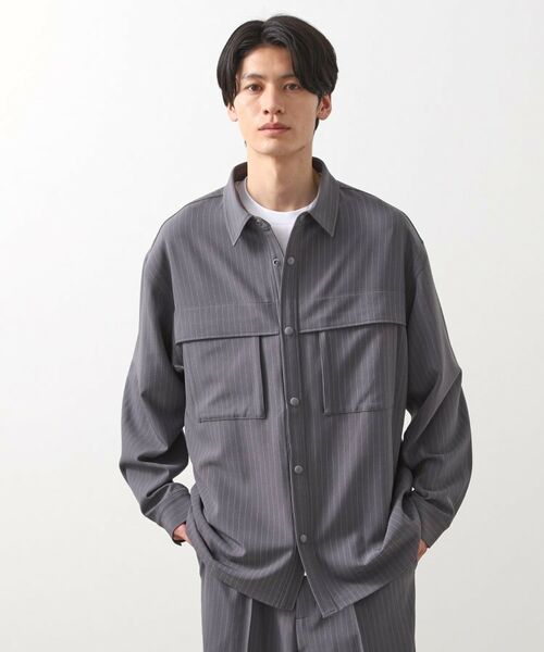 THE SHOP TK / ザ ショップ ティーケー シャツ・ブラウス | ダブルポケットシャツ【セットアップ可/洗濯機OK】 | 詳細11